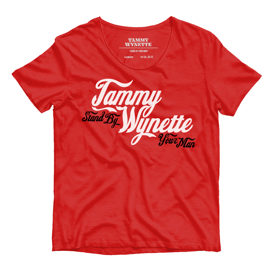 Tammy Wynette "Stand By Your Man" T-Shirt (Red)