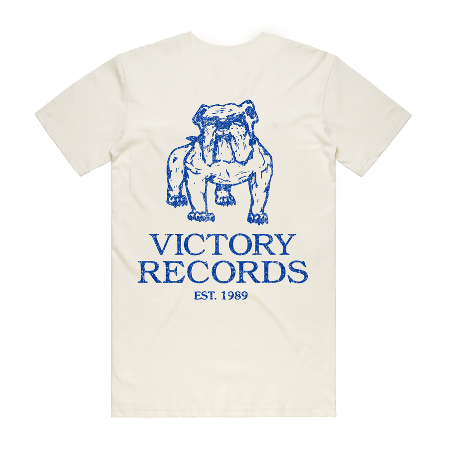 Victory Records Distressed Vintage White T-Shirt